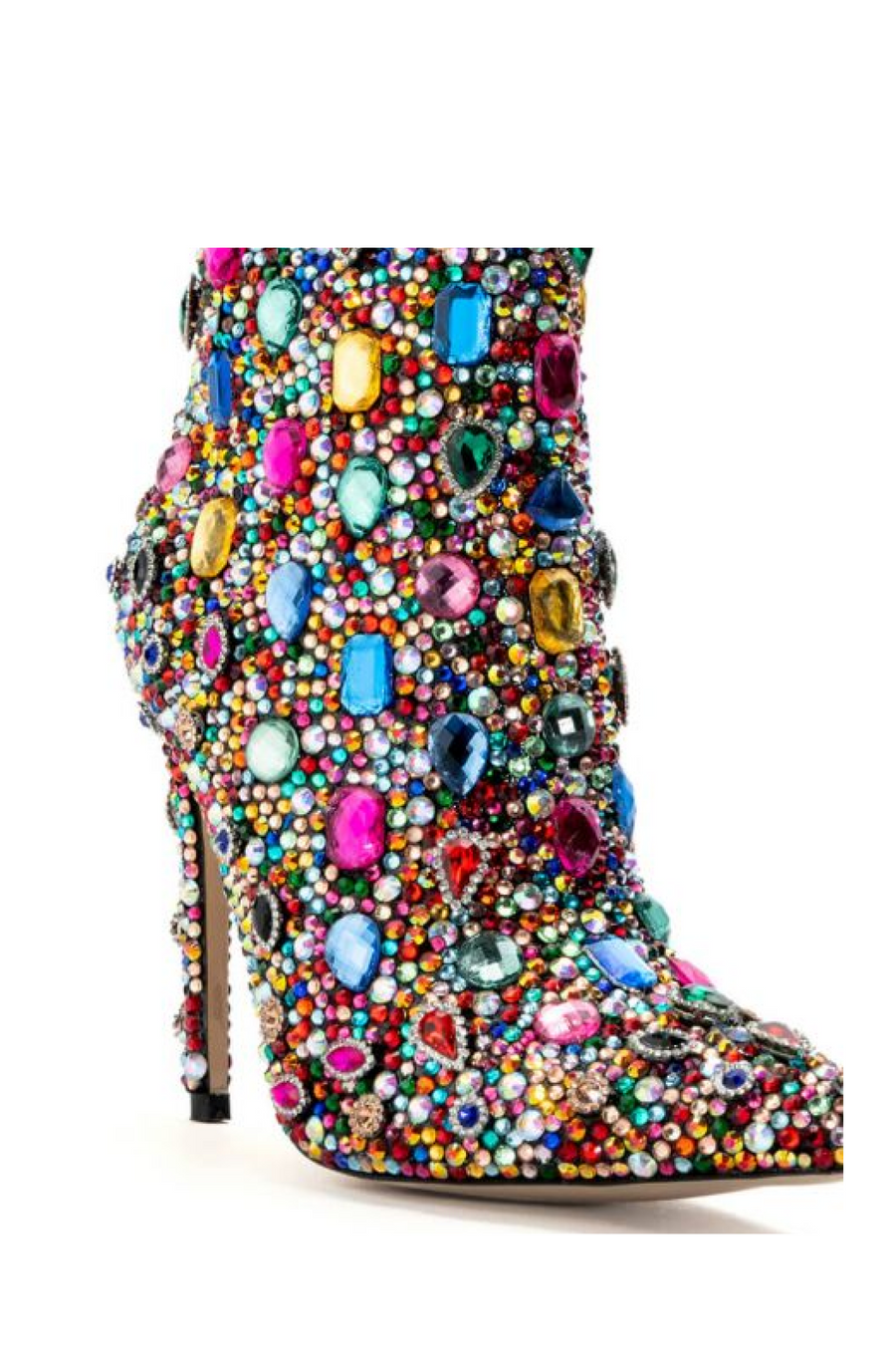 POPPY-MULTI JEWELED STILETTO BOOTIE