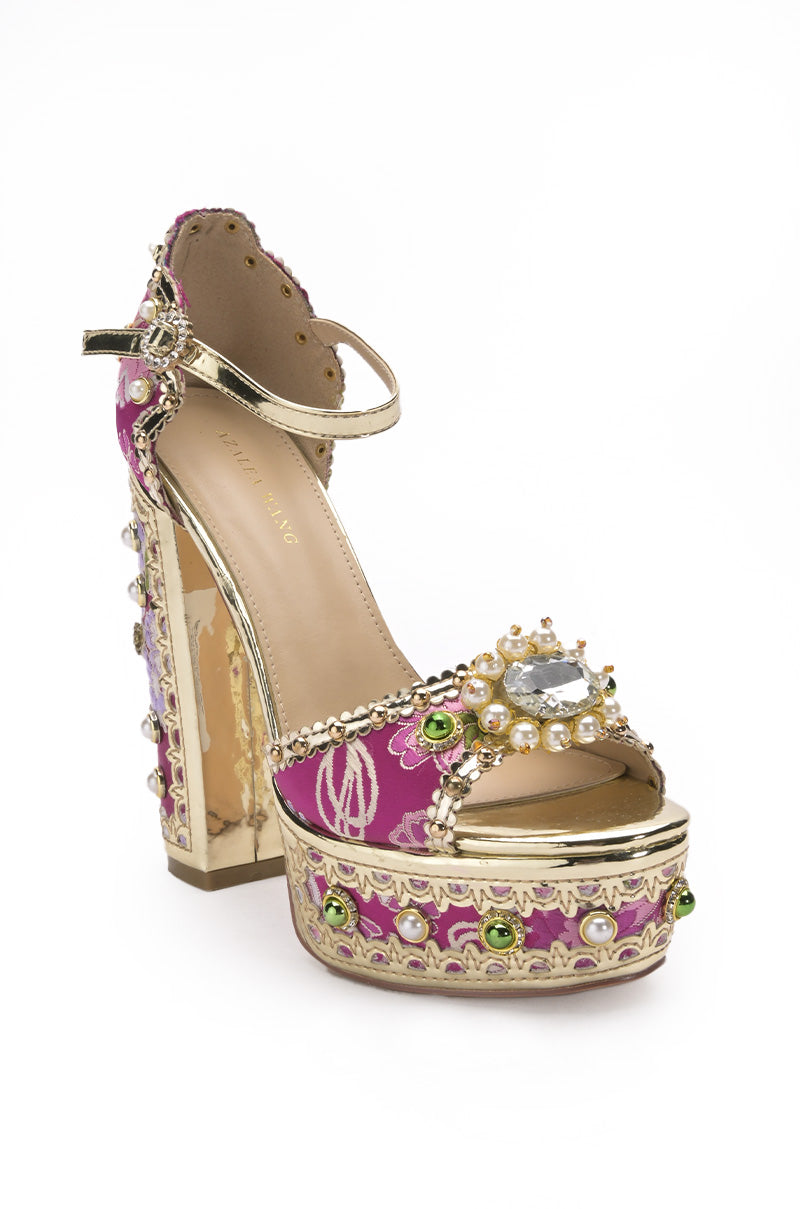 CICI FUCHSIA PLATFORM SANDAL