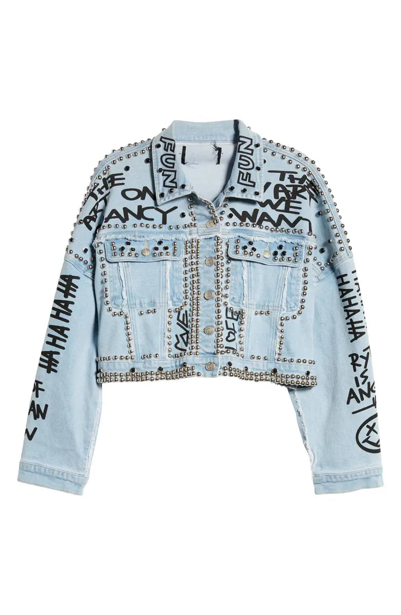 RHYTHM STUDDED DENIM JACKET