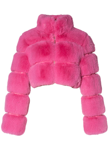 BARBZ PINK FAUX FUR JACKET