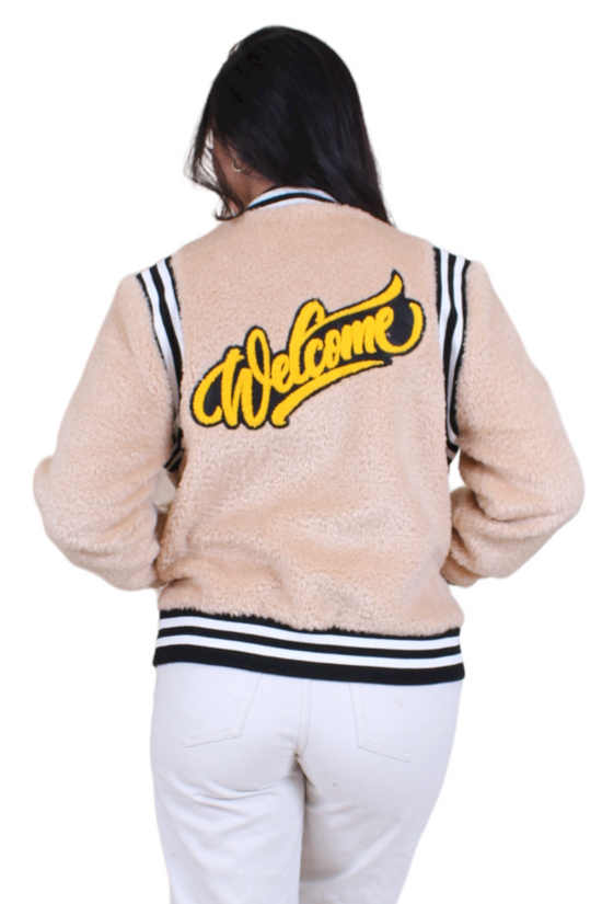 WELCOMEBOMBER VARSITY JACKET