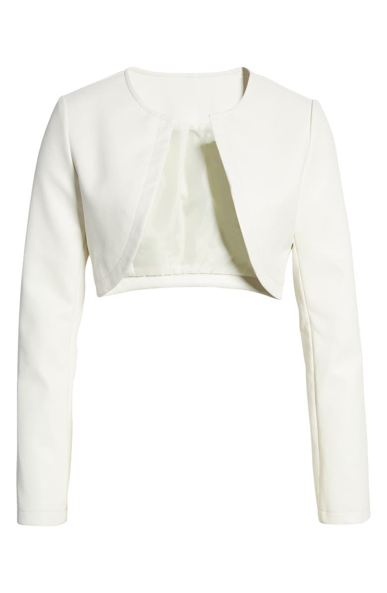 MASTER-CROP WHITE STATEMENT JACKET